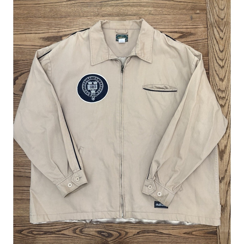 Stall‎ & Dean Men's 4XL Oxford University Cotton Full Zip Bomber Jacket